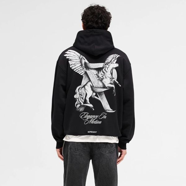 Represent Elegance In Motion Hoodie Zwart