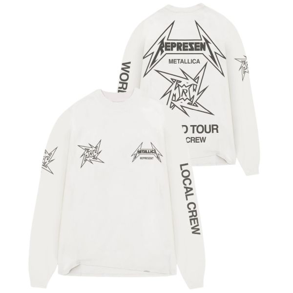 Represent Metallica 40 Year Anniversary Longsleeve T-shirt Wit
