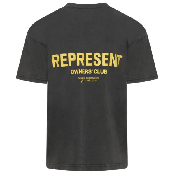 Represent Owners Club T-shirt Grijs/Geel