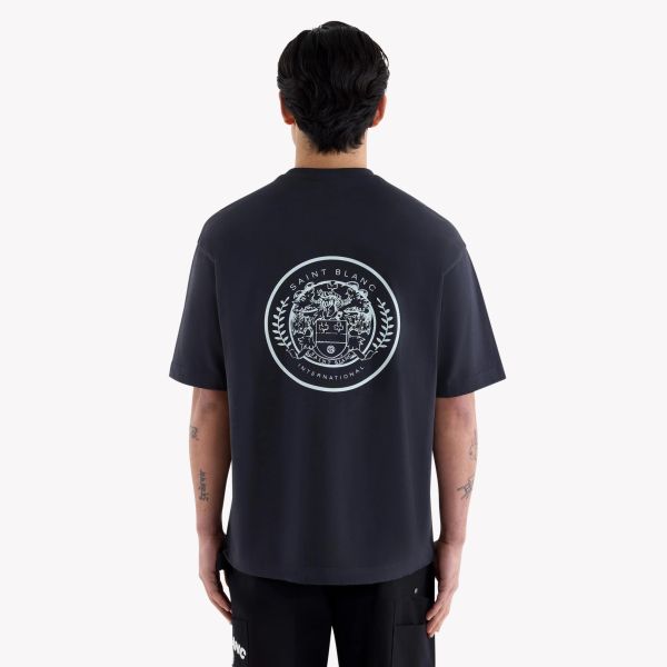Saint Blanc Crest T-shirt Zwart