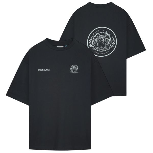 Saint Blanc Crest T-shirt Zwart