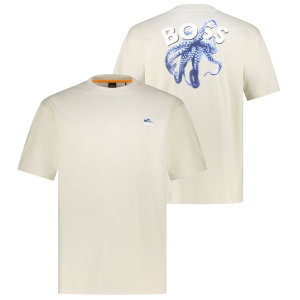 Boss Numbers T-shirt Beige