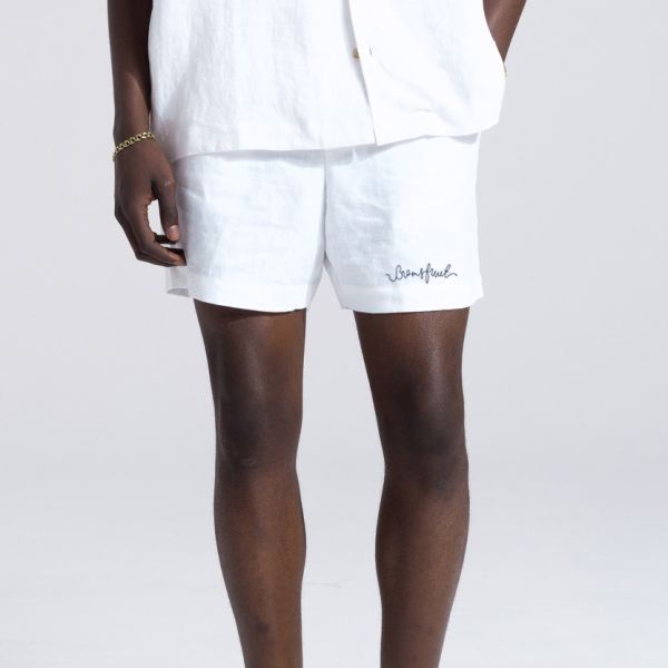 Bram's Fruit Garden Hose Linen Korte Broek Wit