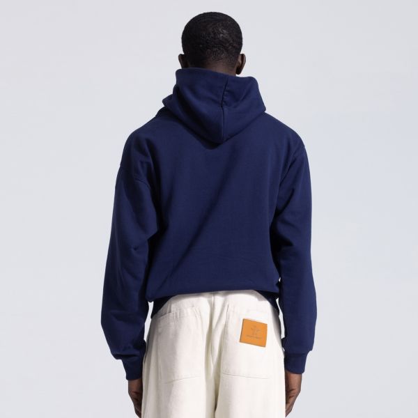 Bram’s Fruit Outline Logo Hoodie Navy