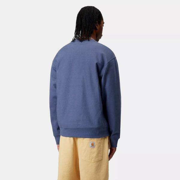 Carhartt WIP American Script Sweater Blauw