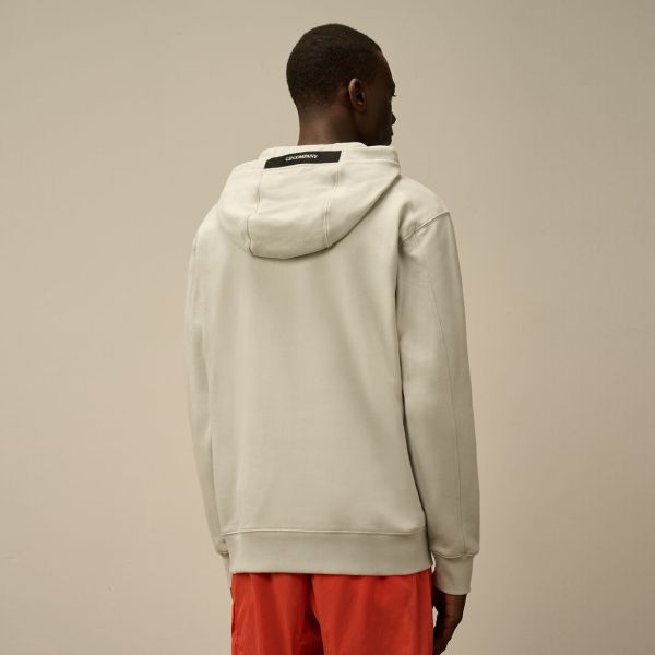 CP Company Diagonal Raised Fleece Lens Hoodie Mint