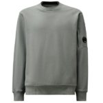 CP Company Diagonal Raised Fleece Lens Sweater Blauw