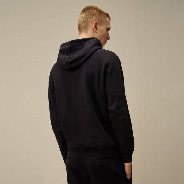 CP Company Diagonal Raised Fleece Logo Vest Navy