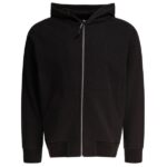 CP Company Diagonal Raised Fleece Logo Vest Zwart