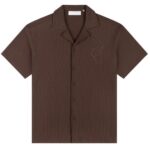 Croyez Ribbed Overhemd Bruin