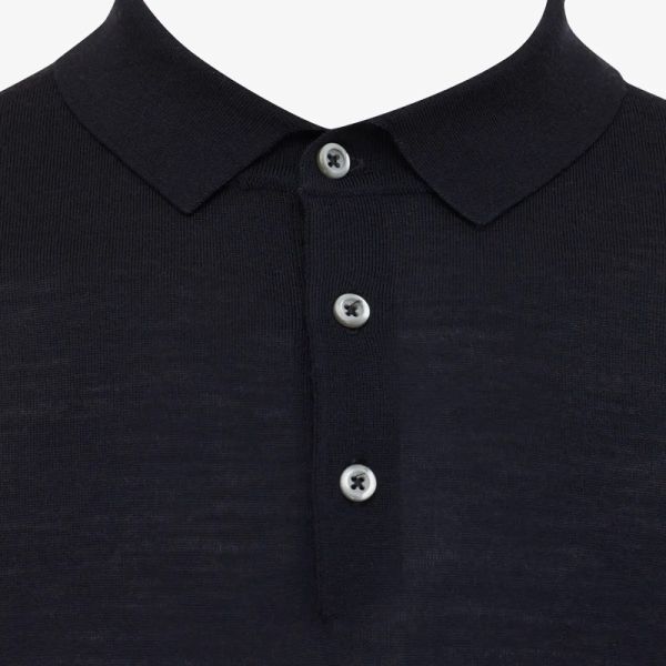 Gentiluomo Merino Polo Navy