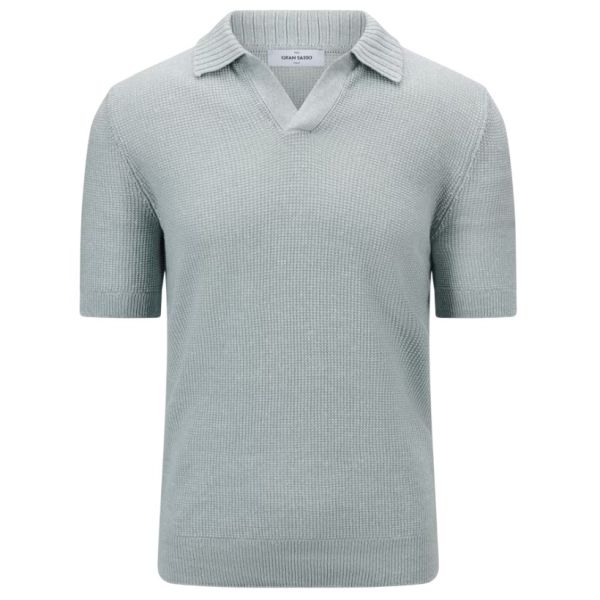 Gran Sasso Tennis Polo Licht Blauw