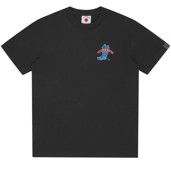 Icecream Cowboy Boot T-shirt Zwart