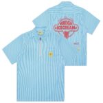 Icecream Quarter Zip Work Overhemd Licht Blauw
