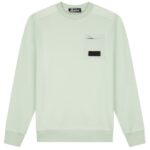 Malelions Nylon Pocket Sweater Licht Groen