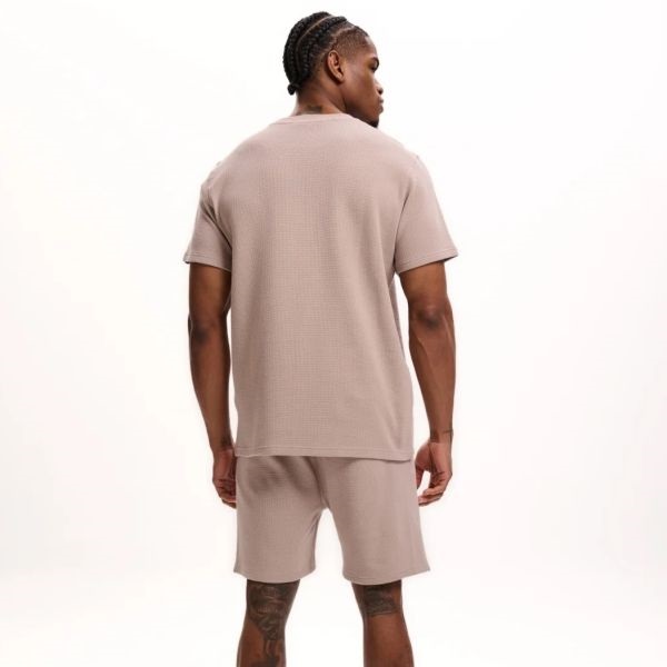 Malelions Signature Waffle Korte Broek Bruin