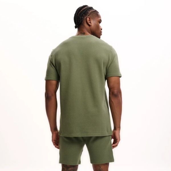 Malelions Signature Waffle Korte Broek Groen