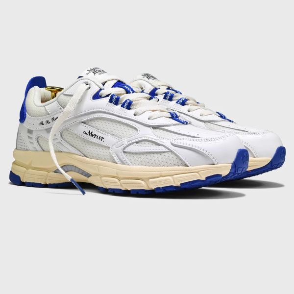 Mercer Amsterdam The Re-Run Vintage Sneaker Wit/Blauw