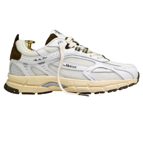 Mercer Amsterdam The Re-Run Vintage Sneaker Wit/Bruin