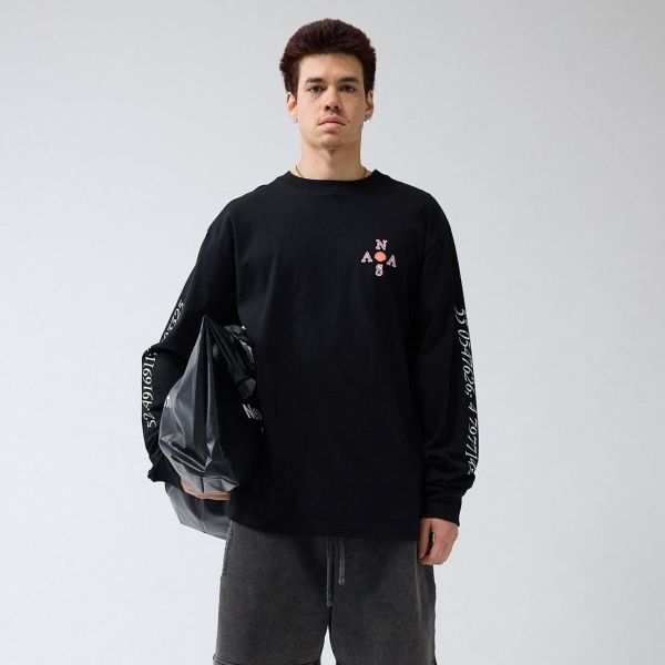 New Amsterdam Surf Association Surfboard Longsleeve T-shirt Zwart