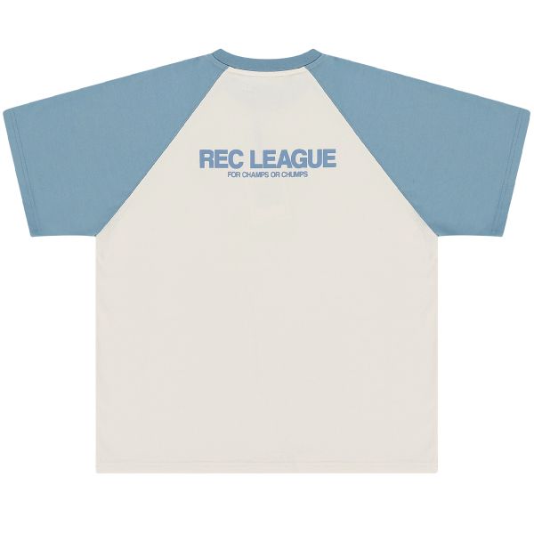 PAL Sporting Goods Rec League Raglan T-shirt Off White/Blauw