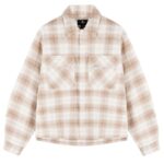Represent Waffle Flannel Overshirt Beige/Wit