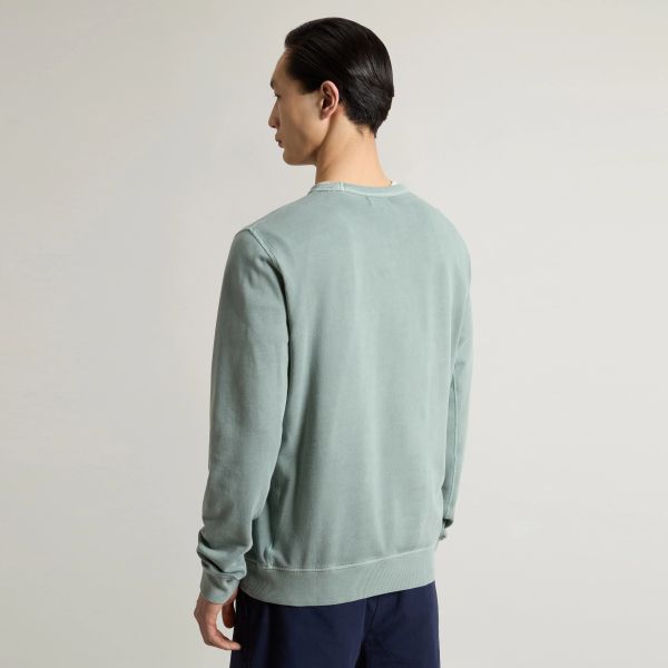 Woolrich Garment Dyed Sweater Groen