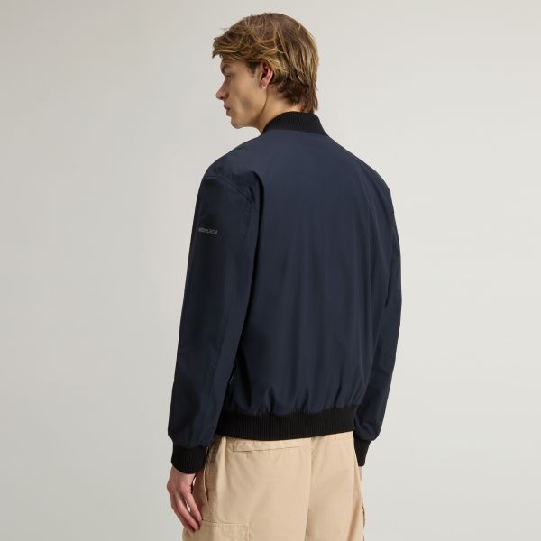 Woolrich Matt Stretch Bomber Jas Navy
