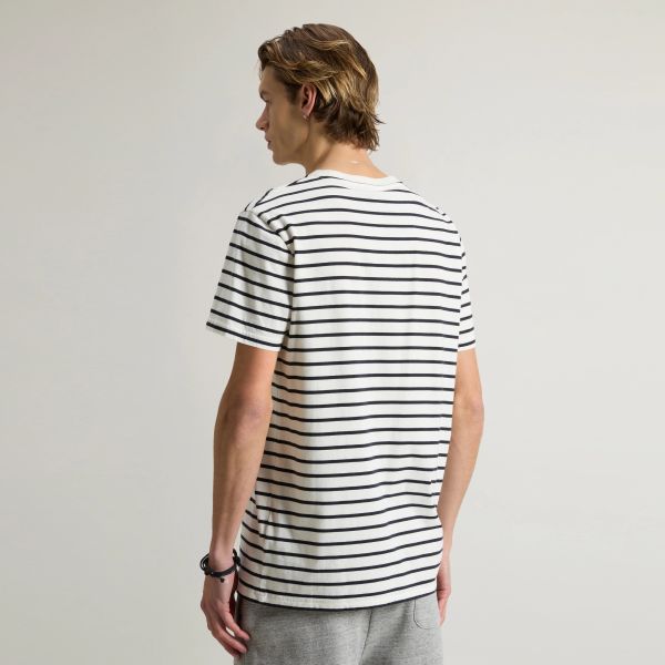 Woolrich Striped T-shirt Wit/Zwart