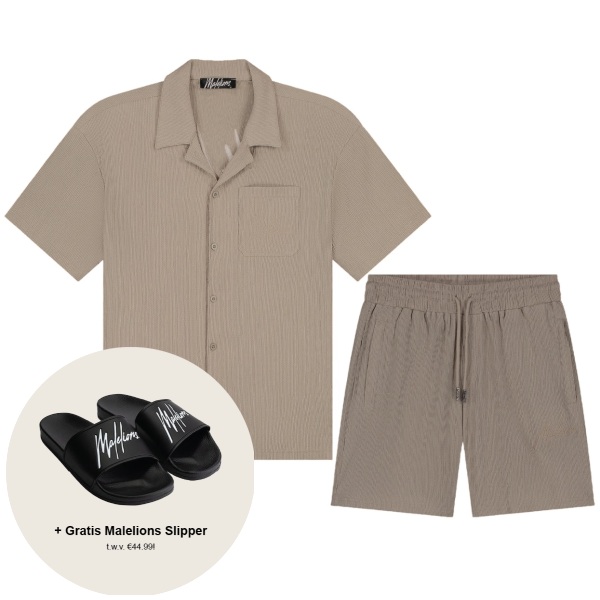 Malelions seersucker zomerset bruin