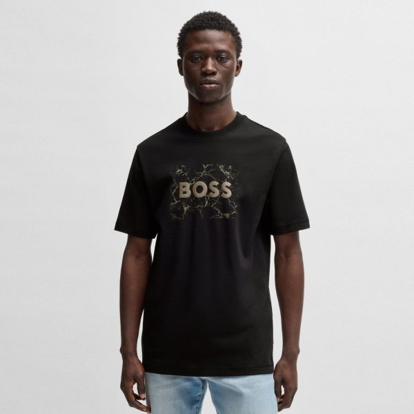 Boss Logospace T-shirt Zwart