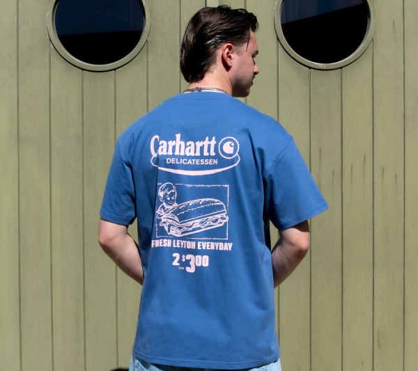 carhartt WIP Catalogue T-shirt Blauw2