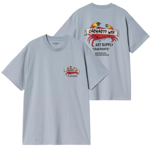 Carhartt WIP Crab Paint T-shirt Blauw