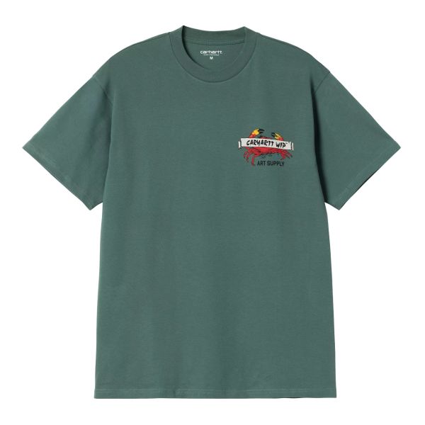 Carhartt WIP Crab Paint T-shirt Groen