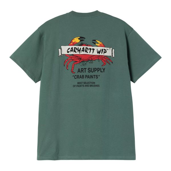 Carhartt WIP Crab Paint T-shirt Groen