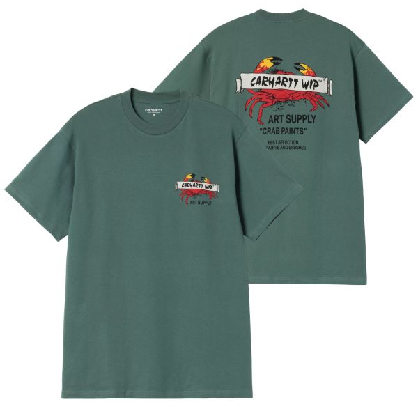 Carhartt WIP Crab Paint T-shirt Groen
