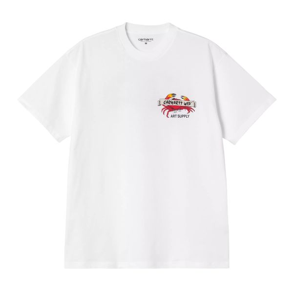 Carhartt WIP Crab Paint T-shirt Wit