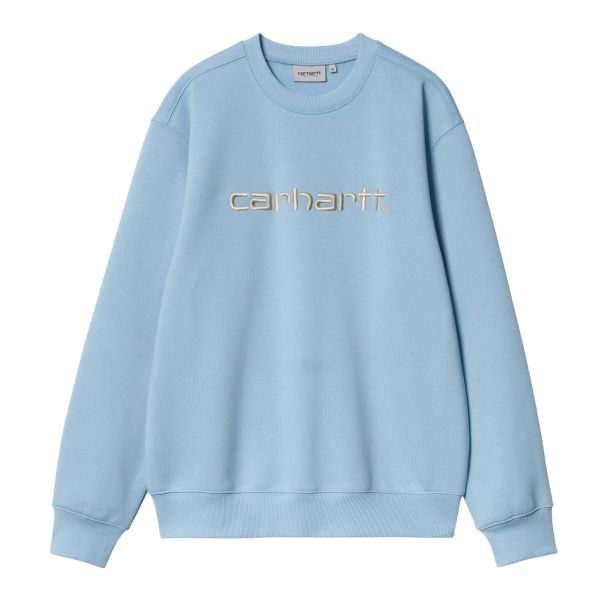 Carhartt WIP Logo Sweater Blauw