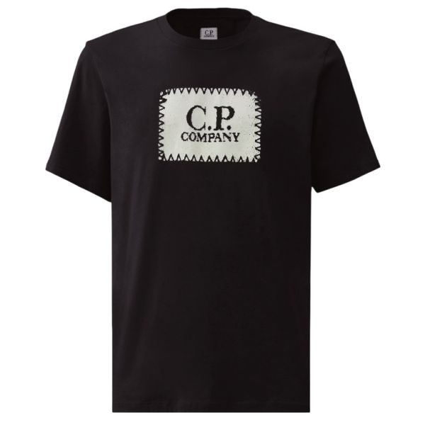 CP Company Label T-shirt Navy