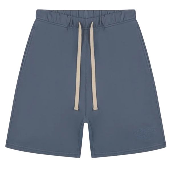 Croyez Garment Dye Fraternité Korte Broek Donker Blauw
