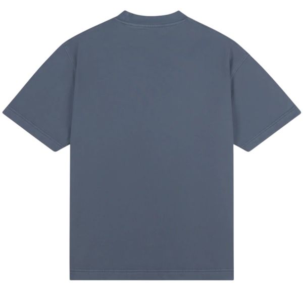 Croyez Garment Dye Fraternité T-shirt Blauw