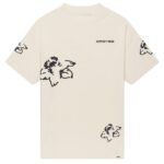 Croyez Initial Flower T-shirt Off White