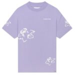 Croyez Initial Flower T-shirt Paars