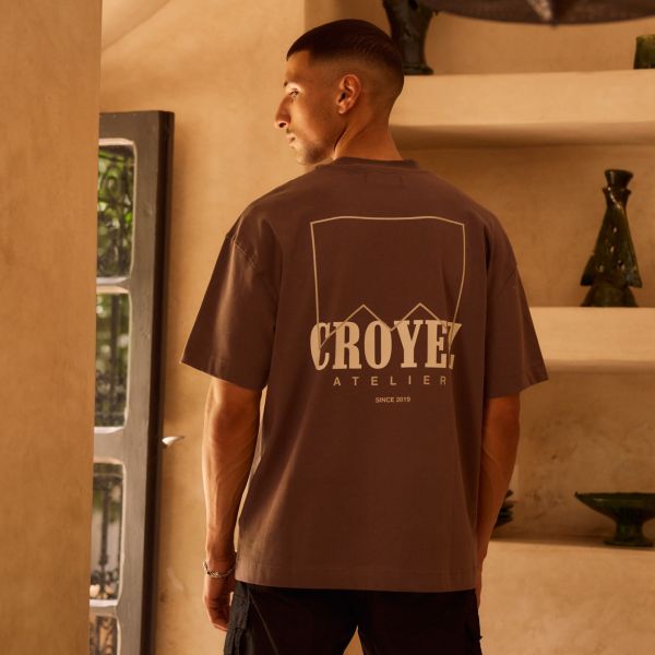 Croyez Maroc Fumes T-shirt Bruin