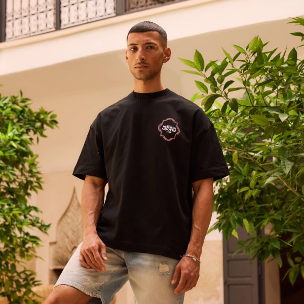 Croyez Moroccan T-shirt Zwart