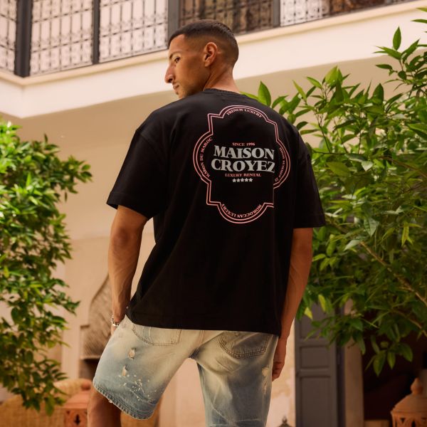 Croyez Moroccan T-shirt Zwart