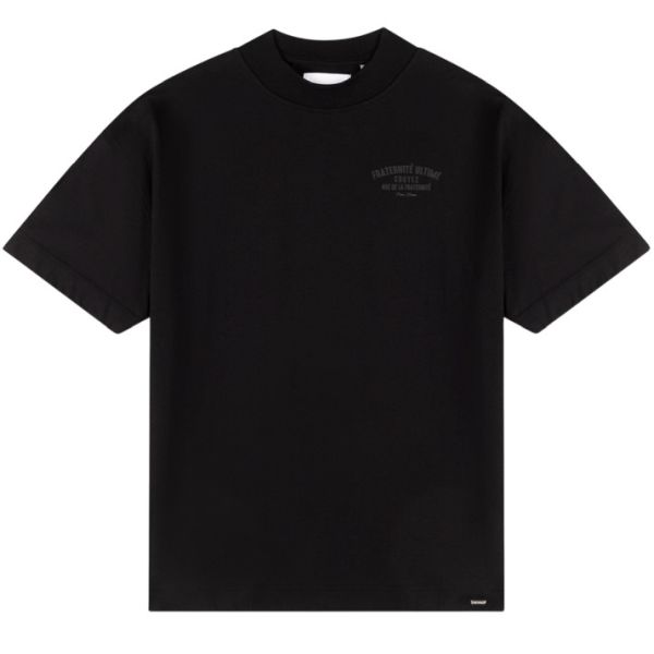 Croyez Oversized Fraternité T-shirt Zwart