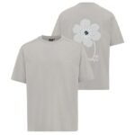 Genti Flower T-shirt Grijs
