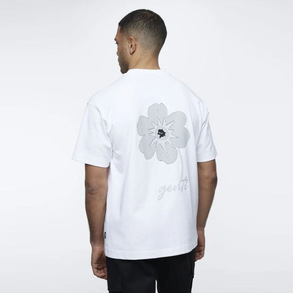 Genti Flower T-shirt Wit