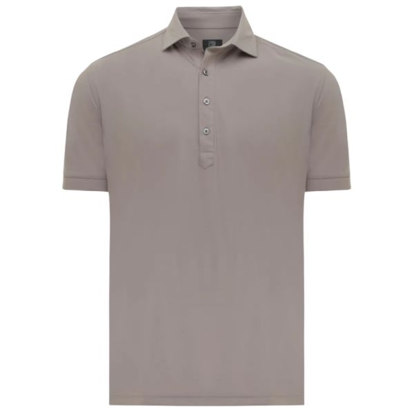 Genti Smoky Skin Fit Polo Bruin